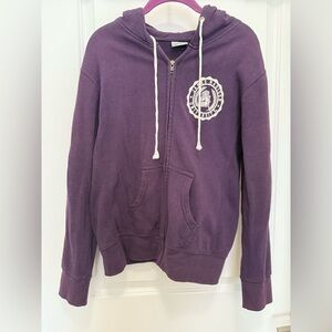 JMU MV Purple Full Zip Hoodie